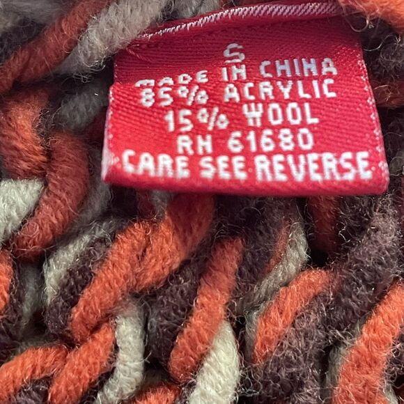 525 Chunky Knit Cardigan Size S Fall Colors Acrylic Blend Knit Boho Sweater $108 - Picture 6 of 12